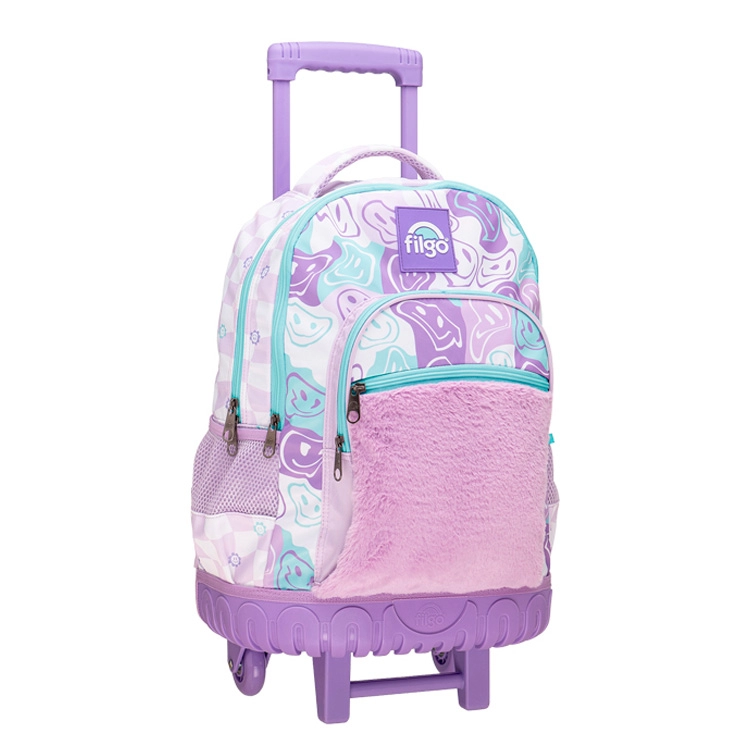 Mochila Escolar Filgo 2026 Keiway Reload 18" Cool Con Carro Art.MO26-TKWAYR-308